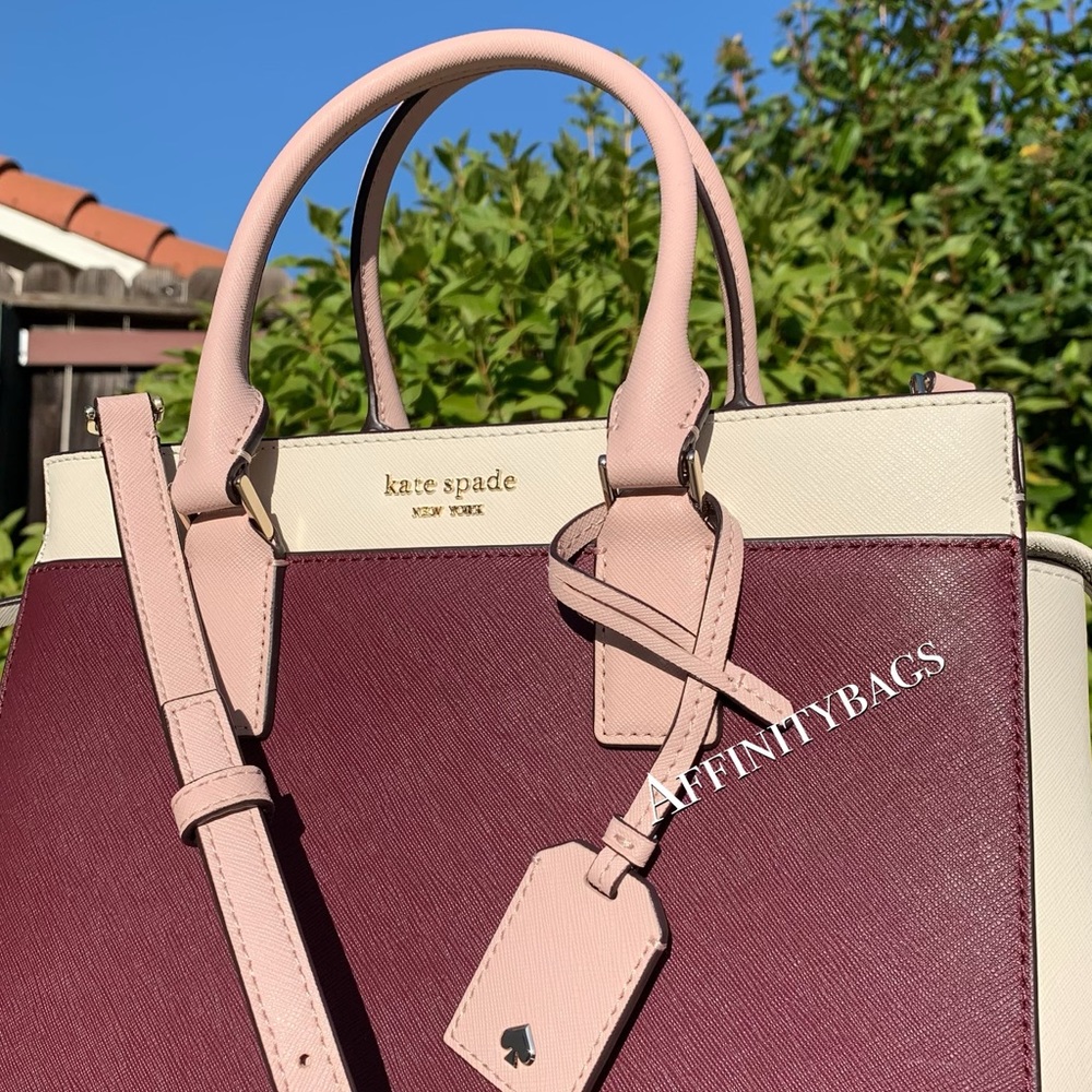 Cherrywood new Kate Spade Cameron medium satchel - Picture 2 of 8